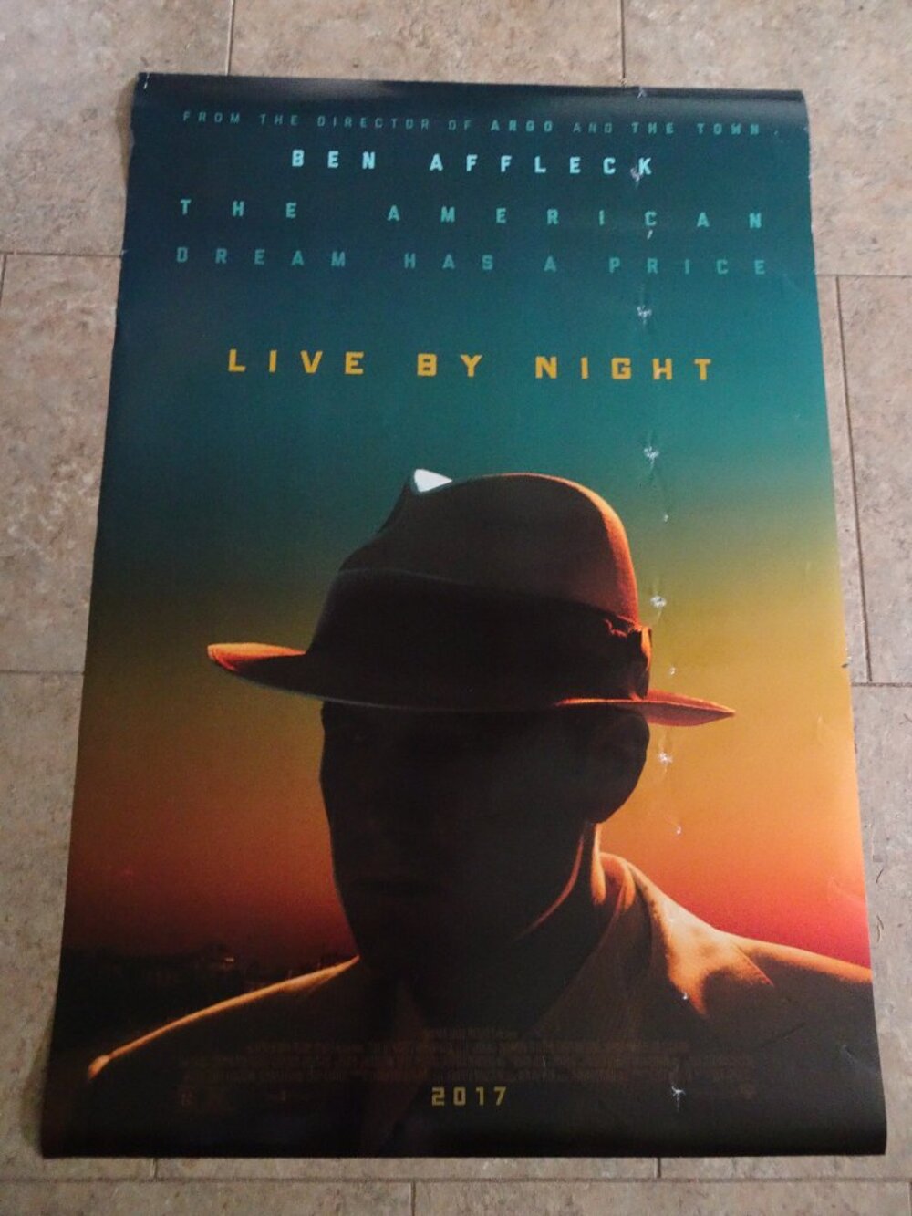 Live by Night - Movie Poster with Ben Affleck as Joe Coughlin The American Dream